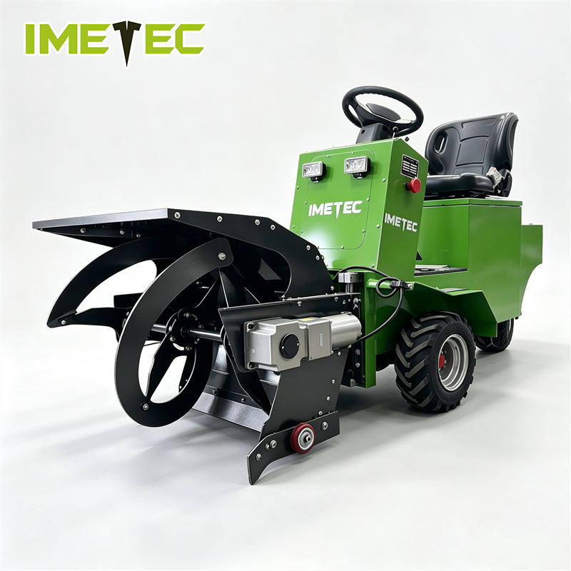 Single Person Cattle Silage Pusher Three Wheeled Feed Pushing Cart
