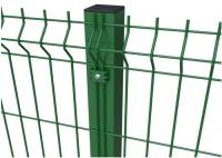3 Dobras 3d Grelha de malha de arame curvo Verde Pvc revestido Soldado