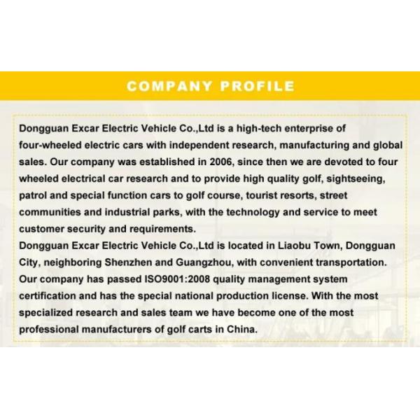 Onward 2 Passenger Electric Golf Cart Trojan Battery CE Approved