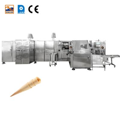 PLC Stainless Steel Automatic Sugar Cone Production Line With With Warranty