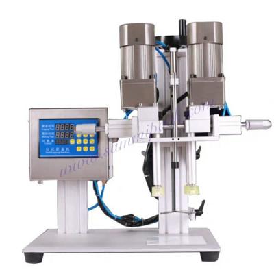 Máquina de fecho de garrafas semiautomática de mesa para fecho de bocal de pulverização