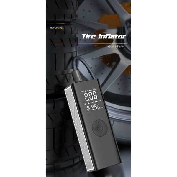 Smart Portable Cordless Tire Inflator Air Pump For Car Bike Motorcycle