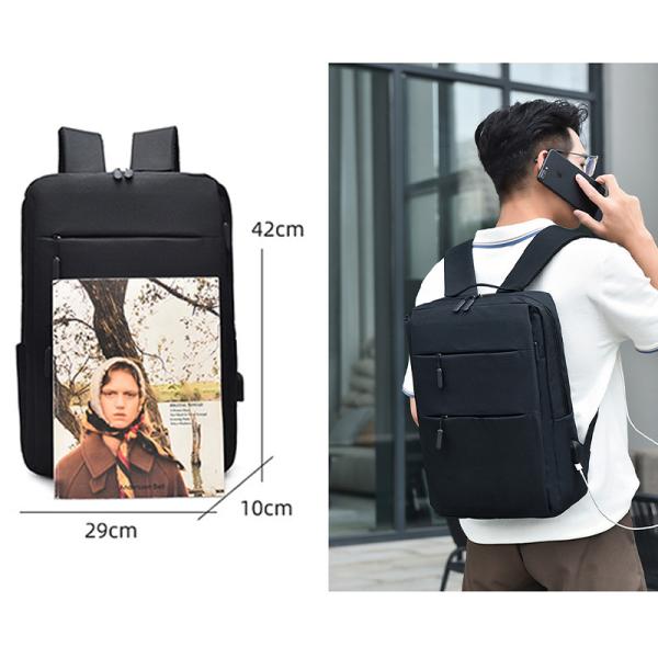 Waterproof Oxford 15.6 Inch Laptop Backpacks Custom Logo Business Travel Backpack