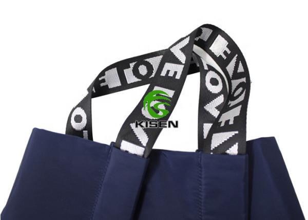 Recycled Large Capacity Tote Bag , Long Handle Promotional Reusable Bags