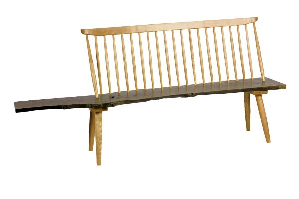 Northern Europe Style Long Bench Chair Solid Wood Dining Chair Durable Antique For Garden