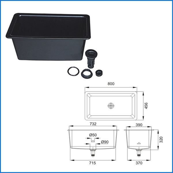 Middle Size Stainless Steel Lab Furniture Acid / Alkali Resistance