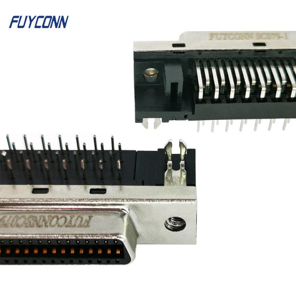 36 conector fêmea do ângulo direito MDR do PWB do conector do Pin SCSI