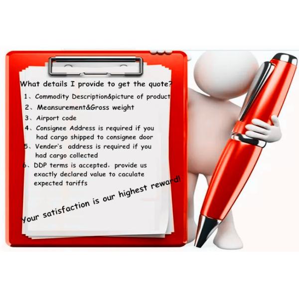 Air Cargo Door To Door Service Container Door To Door Shipping to Dubai