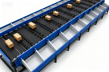 Low Maintenance Wheel Sorter For Automated Package Handling And Parcel Diverting
