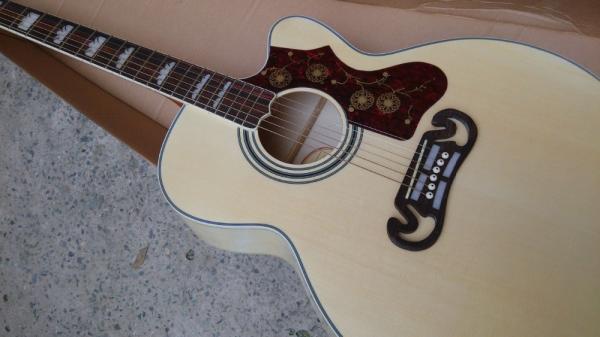 J200 single cut acoustic guitar SJ200N electric acoustic Guitar single cutaway Acoustic black hard shell