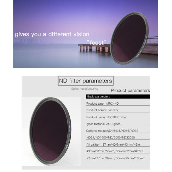 Landscape Photography Natural Night Filter Lower Color Cast For Photographer ND32000X 15 Stops