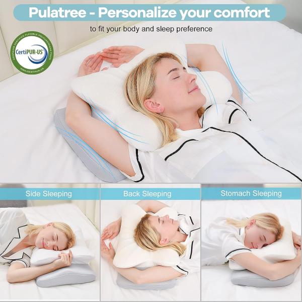 Anti-Static Memory Foam Cervical Pillow for Neck Pain Relief and Cradles Design