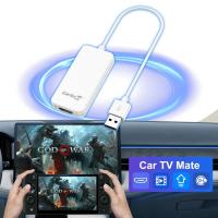 HD2CP オリジナル有線カープレイ アップグレードHDMIビデオ入力変換ボックス 1080Pカーテレビマートアダプター ストリームカープレイ
