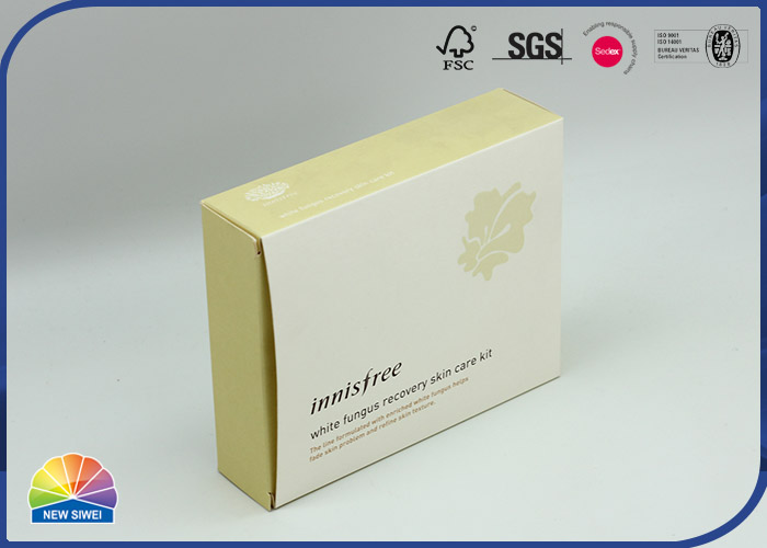 пакета сливк бумаги 350gsm коробка коробки бумаги белого Kraft складывая