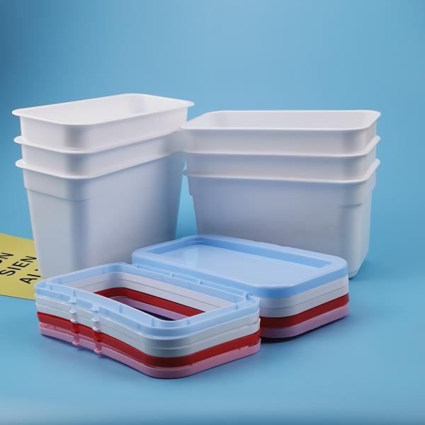 récipient d'entreposage en plastique de poudre à laver de 0.4kg 25pcs