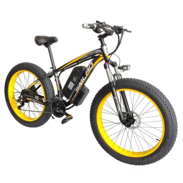 Fat Tire Electric Bike 350W Motor 13AH Lithium Battery SMLRO XDC600 26x4.0 inch E-Bike Wholesale Drop Shipping Available