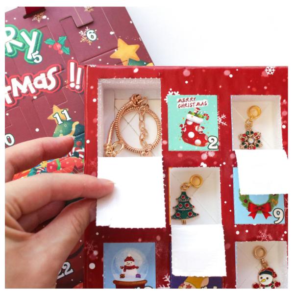 Christmas Gift Box Blind Box Toys for 14 Years up Baby Toys DIY Advent Calendar Bracelet