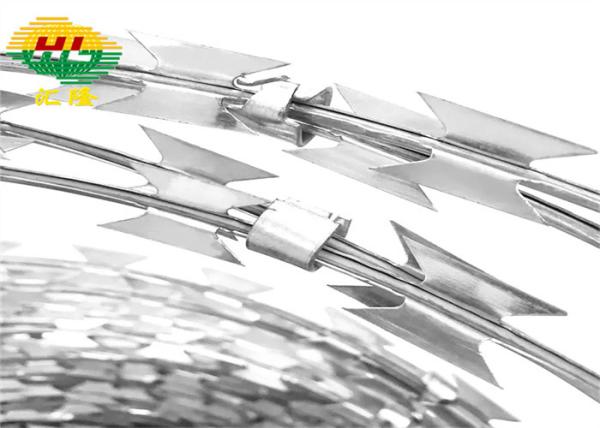 Fio sanfona de aço inoxidável cruzado da bobina de 500mm para a terra privada