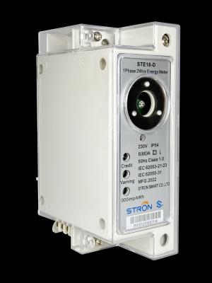 IP54 DIN rail single-phase prepaid meter supporting PLC, LoRa, RF and two-wire protocolsClass 1 Accuracy Class Optimized for and Electrical Meter Calibration