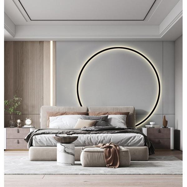 Modern Simple LED Ring Wall Lamp For Bedroom Headboard Living Room Background