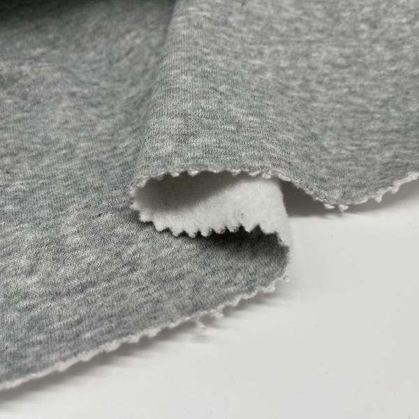 Knit Navy Fabrilogy French Terry Brushed Fabric For Apparel