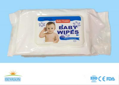 O bebê anti-bacteriano livre de Flushable do produto químico limpa o tamanho orgânico da folha de 15*20cm