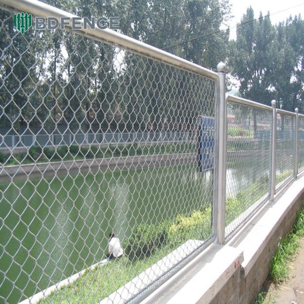 5 Foot Black Diamond Chain Link Fence Vinyl Plastic Coated 60mm Heat Stainless Steel Powder Coated Security Fence Panels Sale