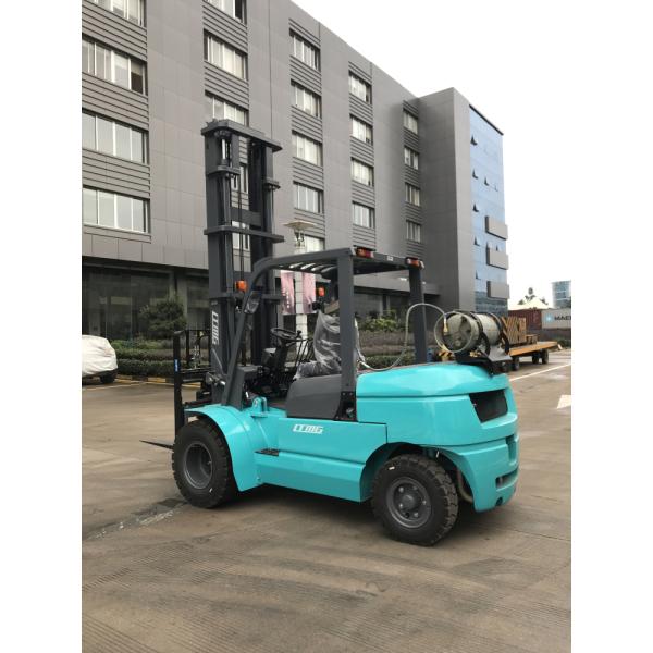 EPA Approved 4 Tonne Gasoline Forklift Truck Material Handling Machines Dual Front Tires