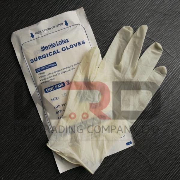 China medical examination gloves surgical supply powder or powder free latex gloves safety disposable gloves