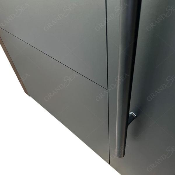 Invisible Hinge Aluminum  Glass Pivot Door American Style Entrance Door Security Door