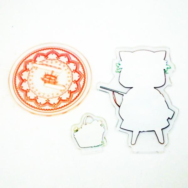 Creative Holographic Anime Acrylic Stands Charms Single Side Printed