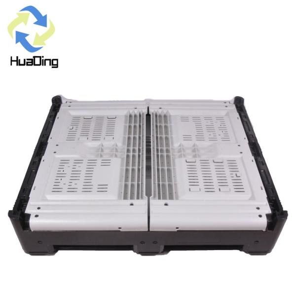 Wholesale large bulk storage box pallet  foldable plastic pallet box for fruits and vegetables