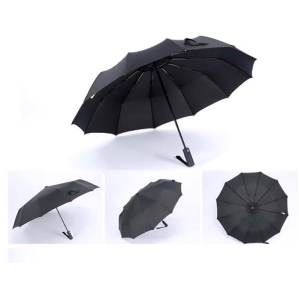 Customized Logo 12K 23inch Stock Automatic Umbrella for Personalized Corporate Events