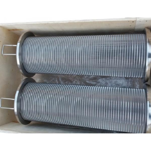 alambre de acero inoxidable Mesh Wedge Wire Sieve Tube del filtro de aceite de 0.05m m 0.075m m antienvejecedor