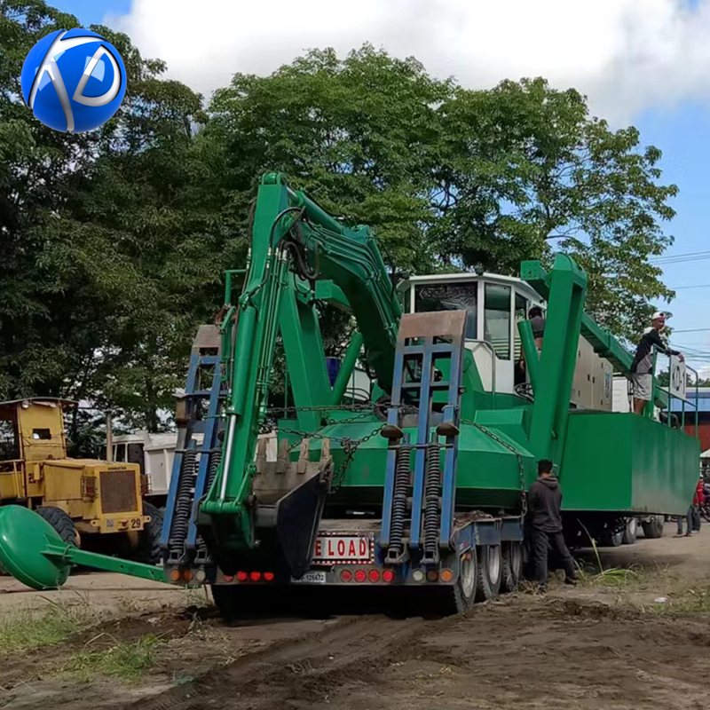 KEDA 2024 Self-Propulsion Track Type Amphibious Excavator with Cutter Suction Dredger Function