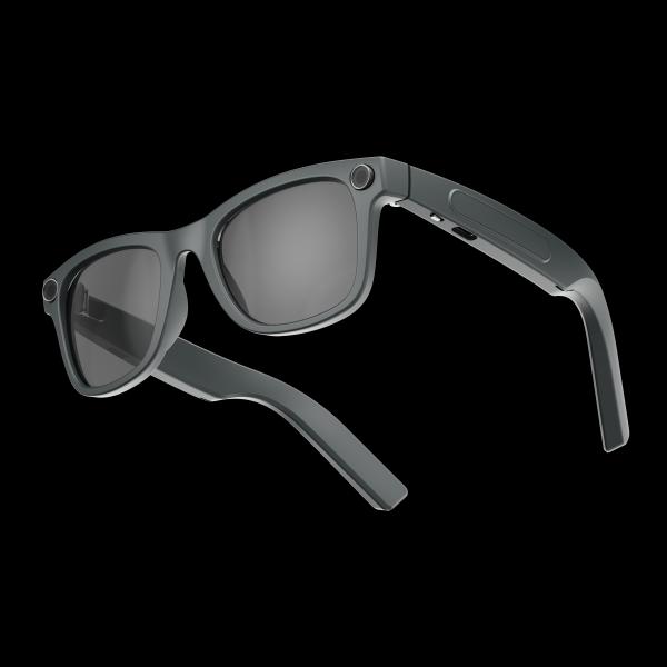 Lunettes intelligentes 8MP Caméra IA 2 Haut-parleurs 2 Microphones avec WIFI et Bluetooth
