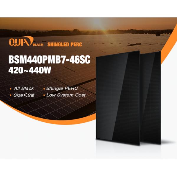 Bluesun Full Black Shingled Solar Panel 410W 415W 425W 440W 480W All Black 425watt Solar Panel Price