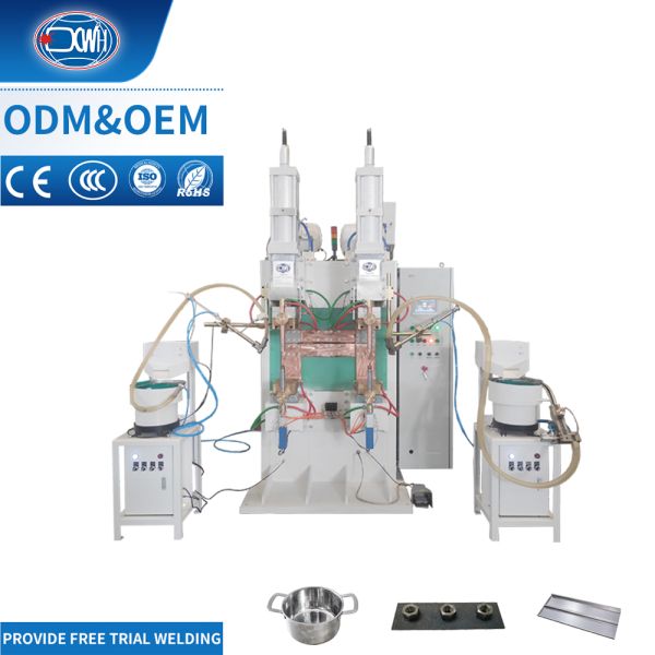 New 6+6mm Industrial Sheet Metal Pneumatic CNC Nut Point Resistance Welders Automatic Projection Bolt Spot Welding Machine Steel