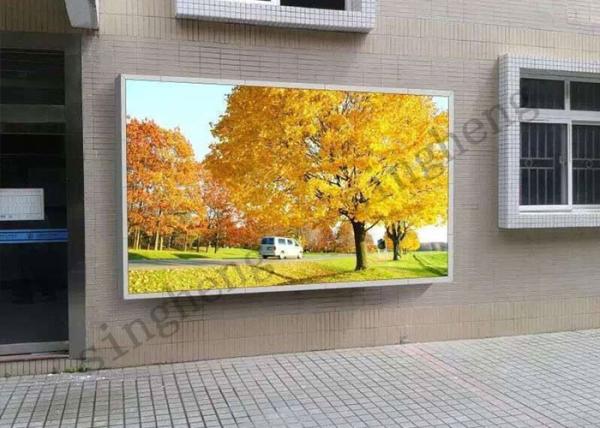 65536 Grey Scale Advertising Led Display Screen P10 With Aluminum Cabinet
