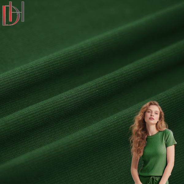 Custom 95% Cotton 5% Spandex shirt Polo Ribbed Fabric