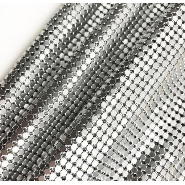 0.5mm Shimmering Metal Sequin Fabric Eco Friendly For Event Decor