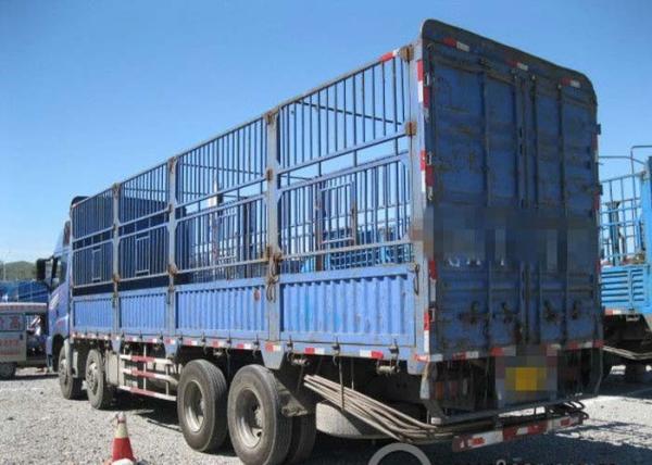 12 Wheels LHD Euro2 336HP Cargo Stake Body Truck / Livestock Container Truck