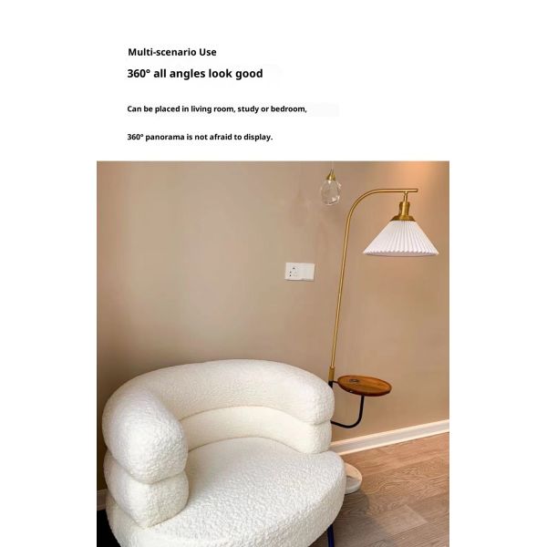 Modern Leisure White Armchair Living Room Designer Chair with Metal Leg Accent Lounge Chair Single Velvet Fabric Sofa Chair