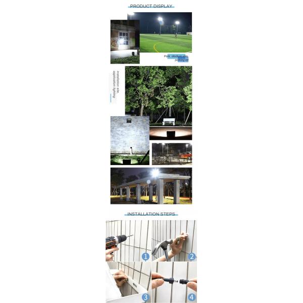 IP67 Rainproof Dimmable LED Flood Lights For Tennis Court 25w 40w 60w 100w 120w