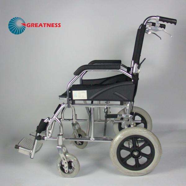 Light Weight Folding Aluminum Manual Wheelchair Solid Wheel United Break Easy Carry