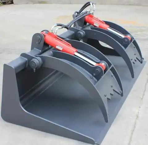 OEM Skid Steer Attachments 1500-1830mm Width Rock Bucket Grapple