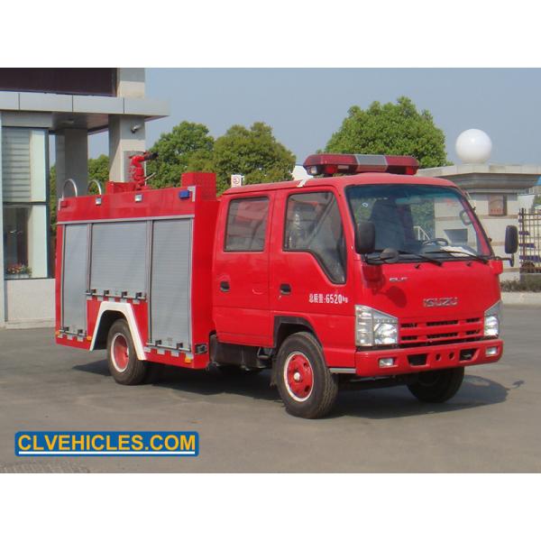 100P ISUZU Fire Fighting Truck Light Duty 98hp 3000kg Max Load