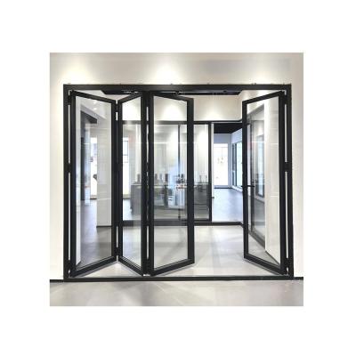 Aluminum Alloy Bifold Doors Modern Style And Custom-Built With Triplex Glass Upgrade
