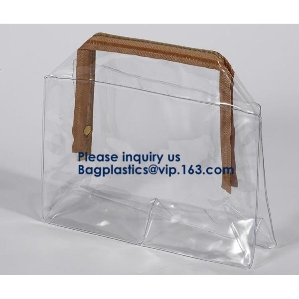 Cosmetic Makeup Bags, Frosted Promotional Frosted Makeup Cosmetic Bag Cloth Packaging With Slider Zip-Lock