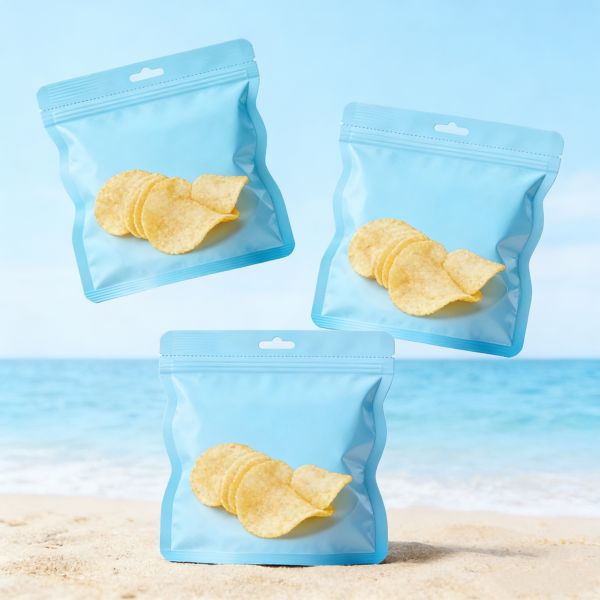 Custom Food Grade PE Resealable Three-Side Sealed Clear Window Snack Packaging Pouch for Dried Fruit and Nut Candy
